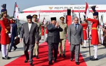 indonesian president subianto lands in islamabad for his first two day official visit indonesian president subianto lands in islamabad for his first two day official visit