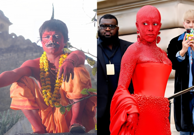 chhote pandit did it better doja cat s look at paris fashion week sparks meme fest