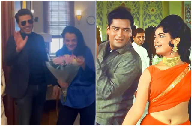 watch ahsan khan and bollywood icon mumtaz shake a leg to aaj kal tere mere pyar ke charche