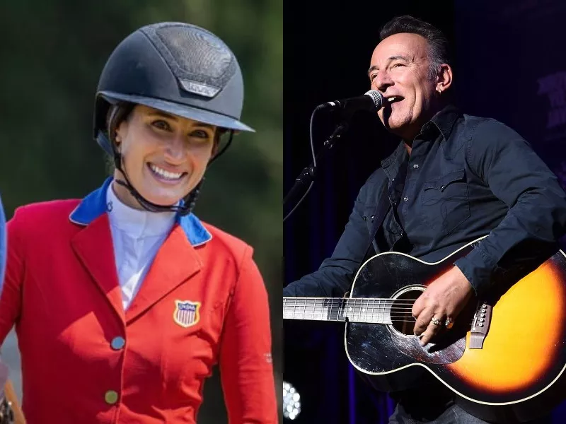 bruce springsteen family scream with joy after daughter grabs olympic silver