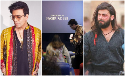 karan johar spotted watching the legend of maula jatt in dubai