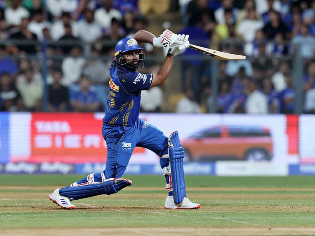 mumbai indians rohit sharma in action during indian premier league clash against kolkata knight riders at wankhede stadium mumbai india march 29 2026 photo reuters mumbai indians rohit sharma in action during indian premier league clash against kolkata knight riders at wankhede stadium mumbai india march 29 2026 photo reuters
