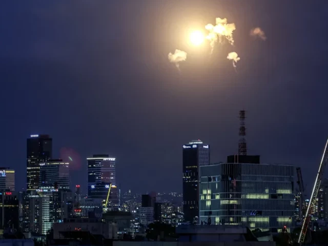 Israeli military states Iran has fired missiles into Israel in retaliation