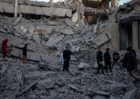 people stand in rubble at the site of an israel and us strike on a police station in tehran iran march 3 2026 photo reuters