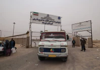 a bus carrying afghan migrants who are being deported for reportedly failing to legalise their status in iran leaves a camp at the milak border crossing near the town of zabol photo afp