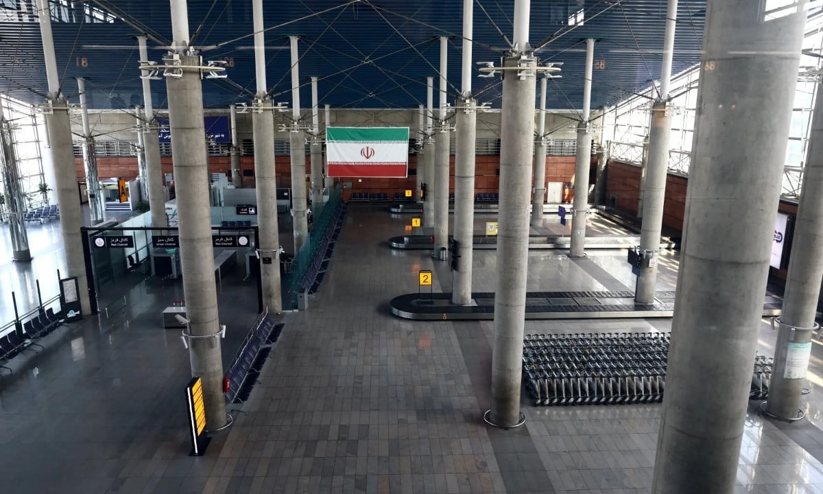 A general view of an empty terminal hall after flights resumed at Imam Khomeini International Airport, amid a ceasefire between US and Iran, in Tehran on April 25, 2026. — WANA via Reuters