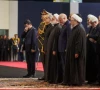 iranian president masoud pezeshkian foreign minister abbas araghchi chief justice gholam hossein mohseni ejei and parliament speaker mohammad bagher ghalibaf attend farewell ceremony for late supreme leader ayatollah ali khamenei in tehran iran july 3 2026 photo reuters