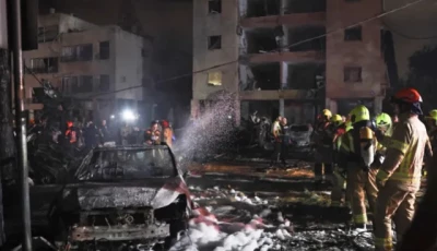 emergency personnel operate after missiles were launched from iran into israel s city of haifa on june 15 2025 photo reuters