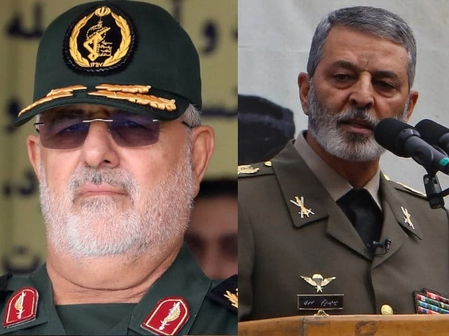 commander of the ground forces of iran s islamic revolutionary guard corps brigadier general mohammad pakpour and commander in chief of the iranian army major general abdolrahim mousavi photo afp commander of the ground forces of iran s islamic revolutionary guard corps brigadier general mohammad pakpour and commander in chief of the iranian army major general abdolrahim mousavi photo afp
