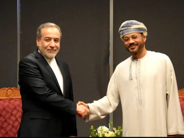 iranian foreign minister abbas araghchi meets with omani foreign minister sayyid badr albusaidi in muscat oman april 12 2025 photo reuters