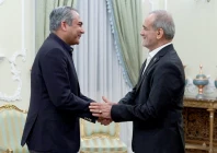 peace effort interior minister mohsin naqvi calls on iranian president masoud pezeshkian in tehran as islamabad steps up diplomatic efforts to facilitate dialogue between iran and the united states photo press tv