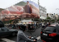 people ride motorcycles near a billboard featuring an image of iran s supreme leader mojtaba khamenei amid a ceasefire between us and iran in tehran iran april 20 2026 photo reuters file