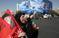 an iranian woman shouts during a march in tehran iran september 25 2026 wana west asia news agency via reuters