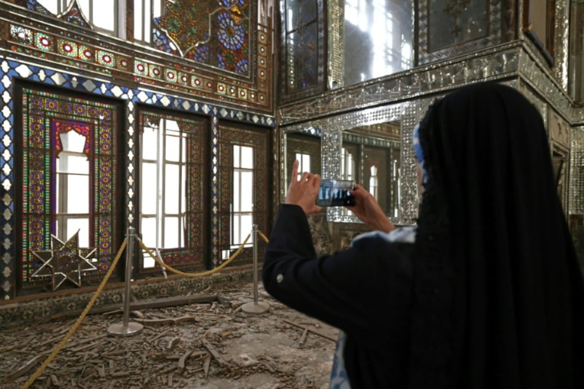 Iranian conservationists have been assessing the damage from US-Israeli strikes on historic sites like Tehran's Golestan Palace. PHOTO: AFP 