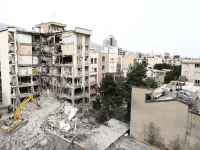 a view of a residential building that was damaged by a strike amid the us israeli conflict with iran in tehran photo reuters