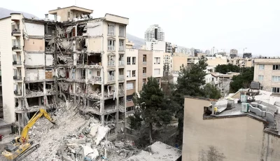 a view of a residential building that was damaged by a strike amid the us israeli conflict with iran in tehran photo reuters