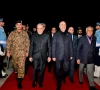 pakistan s leaders welcome the iranian delegation for talks with the united states in islamabad on friday night photo reuters