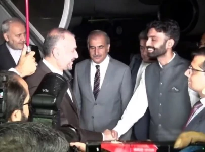 iranian fm arrives on two day visit to pakistan