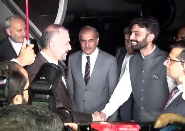 iranian fm arrives on two day visit to pakistan iranian fm arrives on two day visit to pakistan
