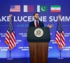us vice president jd vance speaks to members of the media before boarding air force two after the u s and iran held high level talks at the lake lucerne summit at emmen military air base emmen switzerland june 22 2026 photo reuters