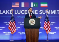 us vice president jd vance speaks to members of the media before boarding air force two after the u s and iran held high level talks at the lake lucerne summit at emmen military air base emmen switzerland june 22 2026 photo reuters