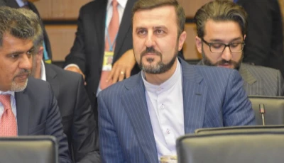 deputy foreign minister kazem gharibabadi is pictured here on the right photo anadolu agency