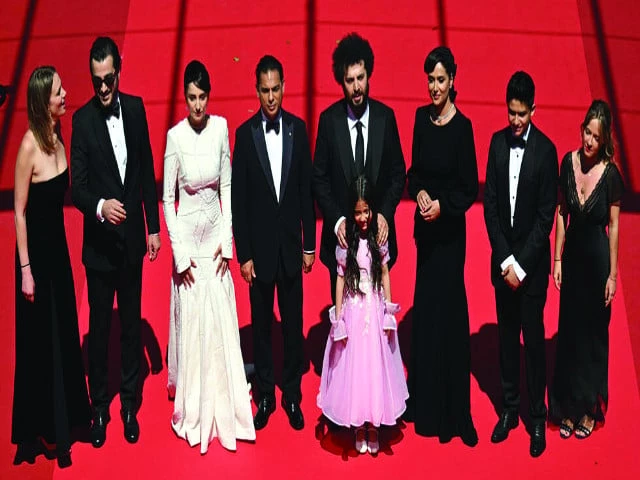 the women actors in the film did not wear hijabs for the cannes premiere photo afp the women actors in the film did not wear hijabs for the cannes premiere photo afp
