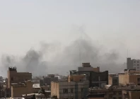 smoke rises following an explosion after israel and the us launched strikes on iran in tehran iran february 28 2026 photo reuters