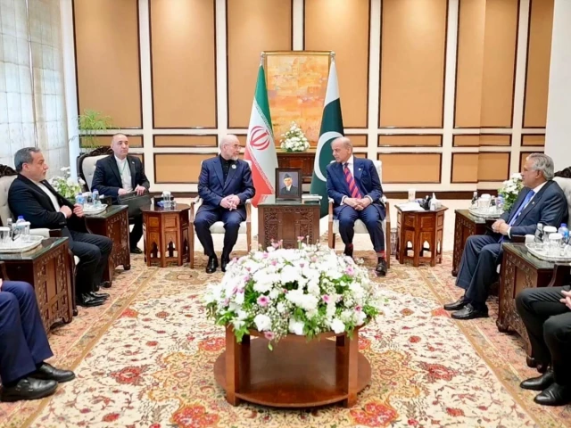 prime minister shehbaz sharif held a meeting with the iranian delegation led by the speaker of the iranian consultative assembly mohammad bagher ghalibaf at islamabad talks on april 11 2026 photo pmo prime minister shehbaz sharif held a meeting with the iranian delegation led by the speaker of the iranian consultative assembly mohammad bagher ghalibaf at islamabad talks on april 11 2026 photo pmo