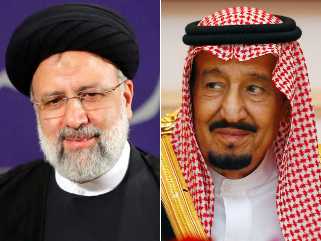 iranian president ebrahim raisi and saudi king salman bin abdul aziz photo file iranian president ebrahim raisi and saudi king salman bin abdul aziz photo file