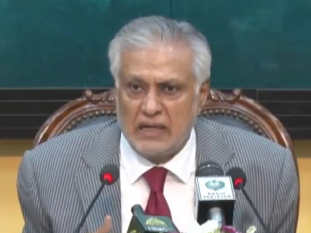 deputy prime minister and foreign minister ishaq dar addressing a news conference in islamabad on tuesday april 22 2025 photo screengrab deputy prime minister and foreign minister ishaq dar addressing a news conference in islamabad on tuesday april 22 2025 photo screengrab