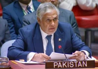 dpm and fm ishaq dar addressing the unsc session on palestine in new york photo mofa