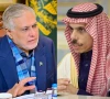 deputy prime minister and foreign minister senator mohammad ishaq dar and his saudi counterpart foreign minister prince faisal bin farhan photo x reuters