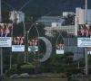 screens display images of pakistan s president asif ali zardari prime minister shehbaz sharif and iran s president masoud pezeshkian ahead of his visit in islamabad pakistan june 22 2026 photo reuters