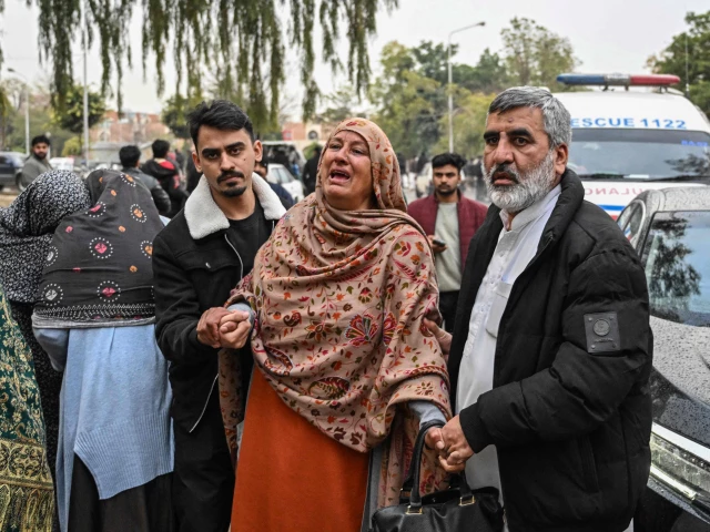 people mourn the death of their relatives following a suicide bombing at a shiite mosque outside a hospital in islamabad on february 6 2026 a suicide bombing at a shiite mosque in pakistan s capital islamabad killed at least 31 people on february 6 local authorities said with a police source saying more than 130 were wounded photo afp people mourn the death of their relatives following a suicide bombing at a shiite mosque outside a hospital in islamabad on february 6 2026 a suicide bombing at a shiite mosque in pakistan s capital islamabad killed at least 31 people on february 6 local authorities said with a police source saying more than 130 were wounded photo afp