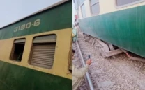 islamabad express derails hours after inauguration islamabad express derails hours after inauguration
