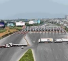 an aerial view shows the islamabad peshawar motorway blocked with trucks placed by authorities in islamabad on september 24 2026 ahead of opposition party pakistan tehreek e insaf pti protest demanding the release of former prime minister imran khan photo afp