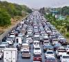 a view of a massive traffic jam clogs the islamabad expressway with a seemingly endless queues of cars buses and motorcycles stretching as far as the eye can see photo app