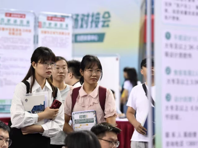 young women attend a job fair for university graduates in anhui province china photo reuters young women attend a job fair for university graduates in anhui province china photo reuters