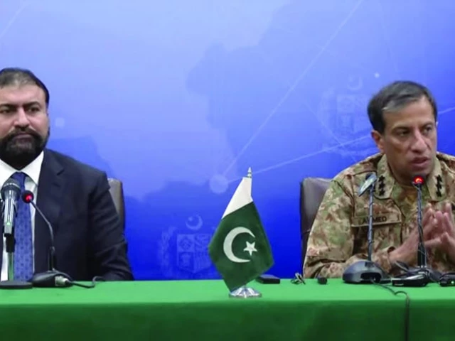ispr dg lt gen ahmed sharif chaudhry and balochistan chief minister sarfraz bugti address a news conference in islamabad photo app ispr dg lt gen ahmed sharif chaudhry and balochistan chief minister sarfraz bugti address a news conference in islamabad photo app