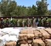 the pakistan navy pakistan coast guards and the joint maritime information coordination centre with liquor and illegal medicines confiscated from the pishukan area of balochistan september 23 2026 photo inter services public relations