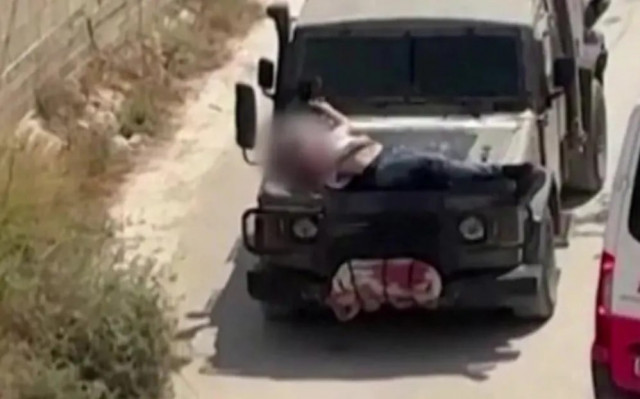 us shocked by video of wounded palestinian tied to israeli military jeep us shocked by video of wounded palestinian tied to israeli military jeep