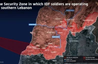 a map published by the israeli army idf indicates the security zone in which idf soldiers are operating in southern lebanon in this handout illustration obtained by reuters on june 18 2026 israel defense forces handout via reuters
