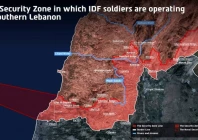 a map published by the israeli army idf indicates the security zone in which idf soldiers are operating in southern lebanon in this handout illustration obtained by reuters on june 18 2026 israel defense forces handout via reuters