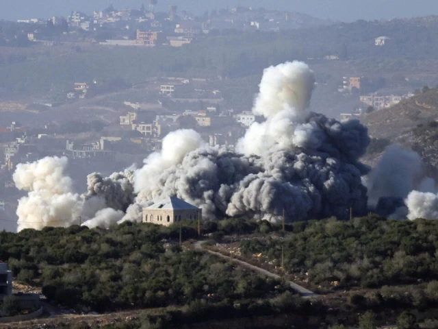 smoke rising from the site of an israeli air strike in southern lebanon photo afp
