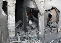 a palestinian man inspects the site of an israeli airstrike on a residential building on tuesday in gaza city on may 27 2026 photo reuters