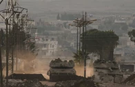 israeli force made up of two tanks and two military vehicles entered eastern tal al ahmar hill in southern quneitra syria on april 18 2026 photo anadolu