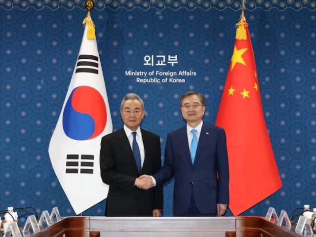 chinese foreign minister wang yi shakes hands with his south korean counterpart cho hyun during their meeting at the foreign ministry in seoul south korea august 19 2026 photo reuters chinese foreign minister wang yi shakes hands with his south korean counterpart cho hyun during their meeting at the foreign ministry in seoul south korea august 19 2026 photo reuters