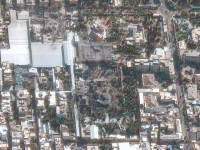 a satellite image of a destroyed residence complex belonging to iranian supreme leader ayatollah ali khamenei after a joint us israeli air strike in tehran photo reuterss