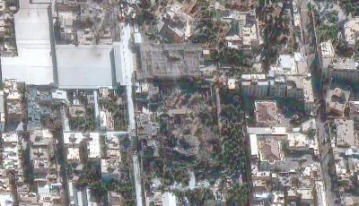 a satellite image of a destroyed residence complex belonging to iranian supreme leader ayatollah ali khamenei after a joint us israeli air strike in tehran photo reuterss